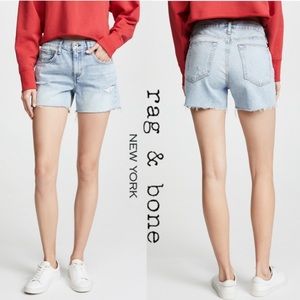🆕NWOT Rag&Bone Highrise Cut Off Denim Boy Shorts